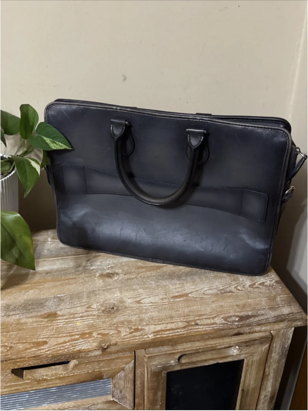 BERLUTI Briefcase Un Jour Venezia Calf Leather NO Shoulder Strap